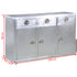 Rustika Rowe -  Aviator Sideboard 3 Drawers Vintage Aircraft Airman Aluminium